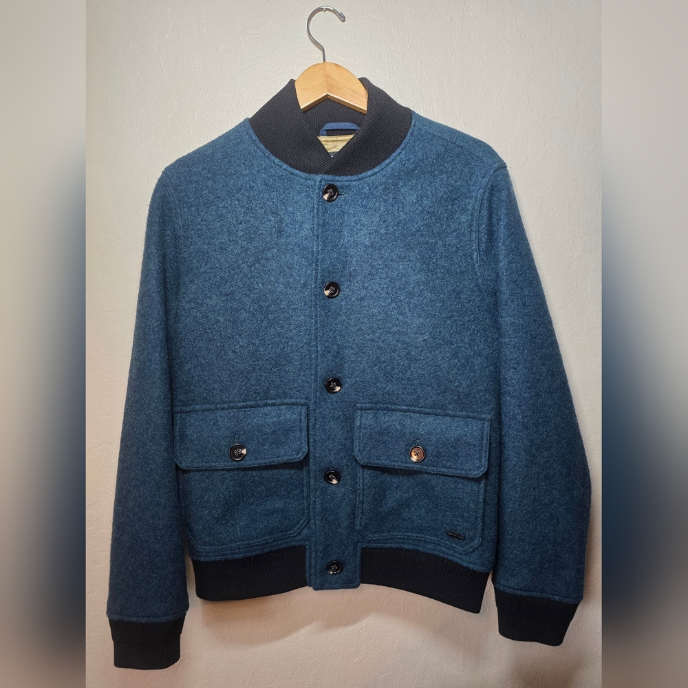 Scotch & Soda - Wool bomber jacket with jacquard artwork ( NEVER WORN )
